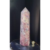 4 Großer Lepidolit & Turmalin Kristall Prisma von DistinctionCrystals
