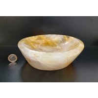 4 Luxus-Kristallschale Aus Goldenem Heilerquarz von DistinctionCrystals