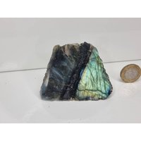 45Lh Labradorit Kristall Halbpolierte Scheibe von DistinctionCrystals