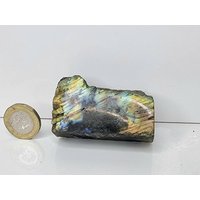 4Lh Labradorit Kristall Halbpolierte Scheibe von DistinctionCrystals