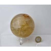 6 Gold Heiler Quarz Kristall Kugel von DistinctionCrystals