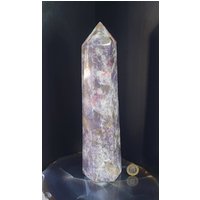6 Großer Lepidolit & Turmalin Kristall Prisma von DistinctionCrystals