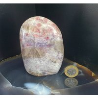 7 Lepidolit & Turmalin Kristall Freeform von DistinctionCrystals