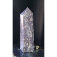 8 Großer Lepidolit & Turmalin Kristall Prisma von DistinctionCrystals