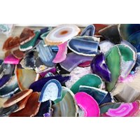 Gebrochene Achat Geode Kristall Scheiben von DistinctionCrystals