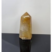 Großes Goldenes Heiler Quarz Kristall Prisma von DistinctionCrystals