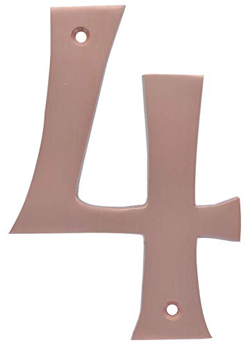Distinctions 90594 House Number 4 Brushed Copper 5" Hillman Hausnummer 4, gebürstetes Kupfer, 12,7 cm Distinctions 90594 House Number 4 Brushed Copper 5" Hillman Hausnummer 4, gebürstetes Kupfer, 12,7 cm von Distinctions