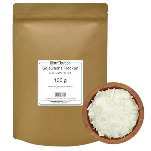 Sojawachs Flocken 100 g NatureWax® C-1 Wachs zum Kerzen gießen Kerzenwachs von DistrEbution