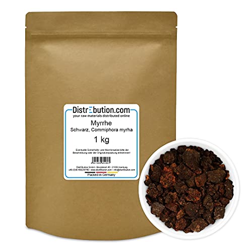 1 kg Myrrhe - Commiphora Myrrha - Räucherharz in Kirchenqualität - Weihrauch von DistrEbution