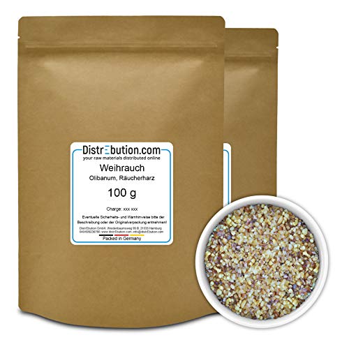 200 g Weihrauch - Boswellia Papyrifera - Räucherwerk - Perfekt zum Räuchern - 1 A Qualität von DistrEbution