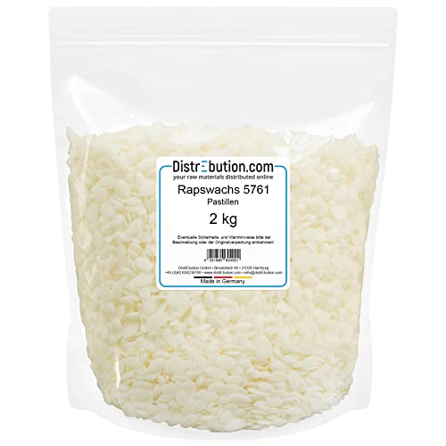 DistrEbution Rapswachs Pastillen 2kg Kerzenwachs 57-61°C Made in Germany DistrEbution Rapswachs Pastillen 2kg Kerzenwachs 57-61°C Made in Germany von DistrEbution