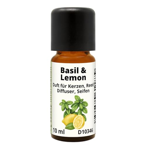 DistrEbution Basil&Lemon Duftstoff 10ml Duftöl für Kerzen und Seifen DistrEbution Basil&Lemon Duftstoff 10ml Duftöl für Kerzen und Seifen von DistrEbution