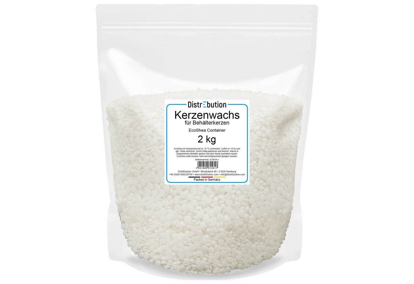DistrEbution Duftkerze Kerzenwachs für Behälterkerzen aus Shea 1-20kg EcoShea Container DistrEbution Duftkerze Kerzenwachs für Behälterkerzen aus Shea 1-20kg EcoShea Container von DistrEbution
