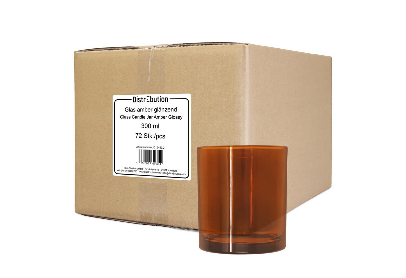 DistrEbution Glas Amber Glänzend 300 ml DistrEbution Glas Amber Glänzend 300 ml von DistrEbution