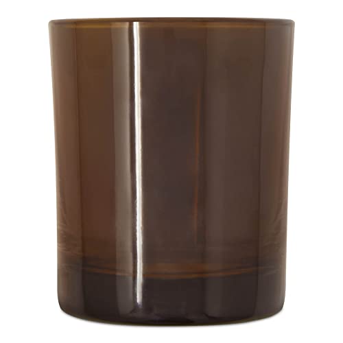 DistrEbution Glas in Amber-Optik 1 Stück Kerzenglas 200ml Teelichthalter von DistrEbution