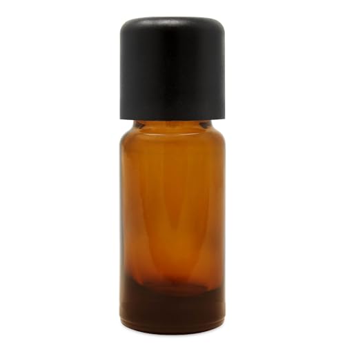 DistrEbution Glasflasche Braun mit Deckel und Tropfeinsatz 10ml Tropfflasche von DistrEbution