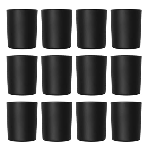 DistrEbution Kerzengläser schwarz matt 12 Stück Dekoglas Teelichthalter 85 x Ø 70 mm Tischdeko 200 ml DistrEbution Kerzengläser schwarz matt 12 Stück Dekoglas Teelichthalter 85 x Ø 70 mm Tischdeko 200 ml von DistrEbution