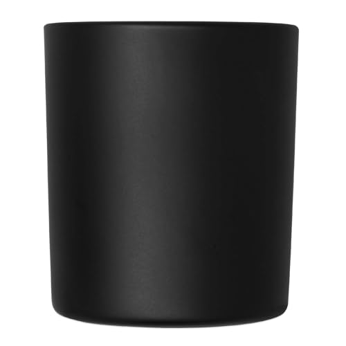 DistrEbution Kerzenglas schwarz matt 1 Stück Dekoglas Teelichthalter 90 x Ø 80 mm Tischdeko 300 ml von DistrEbution