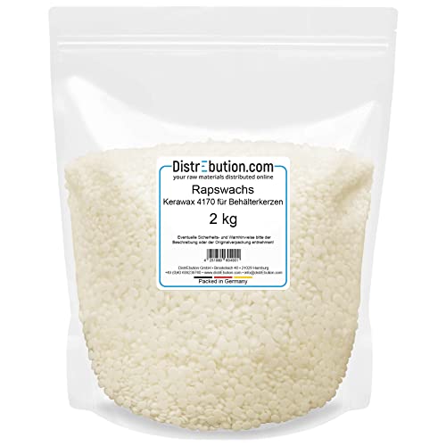 DistrEbution Rapswachs Kerawax 4170 für Behälterkerzen 2kg Kerzenwachs zu gießen DistrEbution Rapswachs Kerawax 4170 für Behälterkerzen 2kg Kerzenwachs zu gießen von DistrEbution