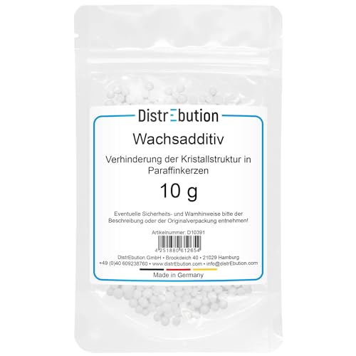 DistrEbution Wachsadditiv zur Verhinderung der Kristallstruktur in Paraffinkerzen 10g DistrEbution Wachsadditiv zur Verhinderung der Kristallstruktur in Paraffinkerzen 10g von DistrEbution