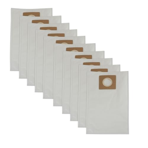 Distri+ 10 Staubsaugerbeutel Mikrofaser passend für Makita DVC660 DVC665 - Alternative zu Original Artikelnummer 191C26-2 von Distri+