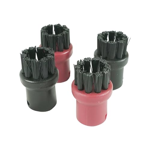 Distri+ - Set mit 4 Rundbürsten für Dampfreiniger – kompatibel mit Kärcher – Alternative Original-Referenznummer 2.863-058.0 von Distri+