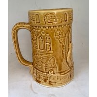 Vintage Gold Heidlberg Schloss Bierkrug von DistrictTrading