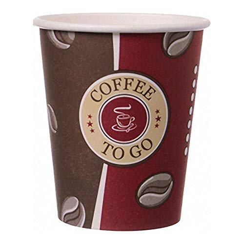 400 Stk. Kaffeebecher Topline, "Coffee to go", Pappe beschichtet, 8oz., 200 ml von Ditac
