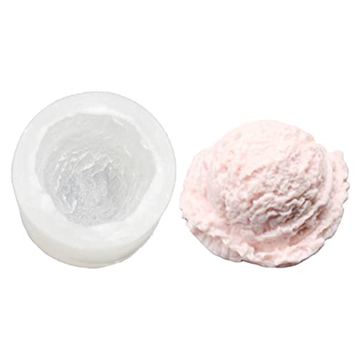 Ice Cream Ball Silikonform, Eiskugelform Silikonformen, Eiscreme geformte Gebäckform Seifenkerze Tonform Ditanpu von Ditanpu