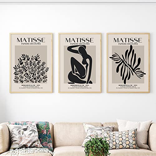 Dittelle Abstrakte Matisse Body Line Poster Blatt Boho Schwarz Beige Leinwand Gemälde Wand Kunstdruck Bild Wohnzimmer Inneneinrichtung Wohnkultur 50x70cm-3Pieces Frameless Dittelle Abstrakte Matisse Body Line Poster Blatt Boho Schwarz Beige Leinwand Gemälde Wand Kunstdruck Bild Wohnzimmer Inneneinrichtung Wohnkultur 50x70cm-3Pieces Frameless von Dittelle