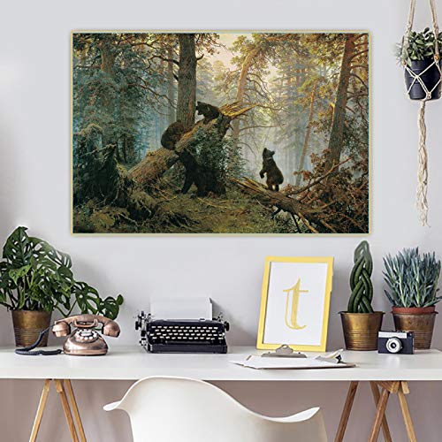 Dittelle Leinwandbilder Ivan Shishkin《Morgen in einem Kiefernwald》Leinwandkunst Ölgemälde Kunstwerk Poster Bild Hintergrund Wohnkultur 80x110cm Rahmenlos Dittelle Leinwandbilder Ivan Shishkin《Morgen in einem Kiefernwald》Leinwandkunst Ölgemälde Kunstwerk Poster Bild Hintergrund Wohnkultur 80x110cm Rahmenlos von Dittelle
