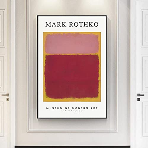 Dittelle Leinwandgemälde von Mark Rothko, berühmtes Poster und Drucke, abstraktes Ölgemälde, Wohnzimmer-Wandkunst, Leinwanddruck, 70 x 100 cm, rahmenlos von Dittelle