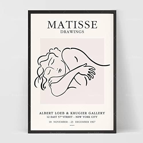 Henri Matisse (Henri Matisse) Woman Sketch Poster Matisse Kunstdruck/Ausstellung Kunstposter/Minimalistischer Kunstdruck15.7"x 23.6"(40x60cm) No frame von Dittelle