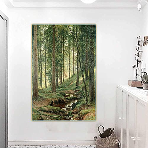 Ivan Shishkin《Stream in the forest》Leinwand Ölgemälde Kunstwerk Ästhetisches Poster Druckbild Wanddekoration Heimdekoration 50x70cm Rahmenlos Ivan Shishkin《Stream in the forest》Leinwand Ölgemälde Kunstwerk Ästhetisches Poster Druckbild Wanddekoration Heimdekoration 50x70cm Rahmenlos von Dittelle