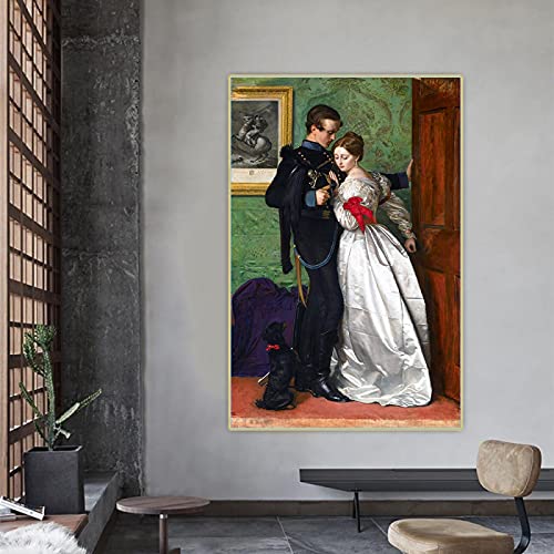 John Everett Millais《The Black Brunswicker》Leinwand Ölgemälde Kunstposter Bild Wand Kunstdruck Home Living Room Decor 80x120cm Frameless von Dittelle