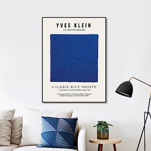 Klein Blue Art Prints Yves Klein, monochromes Ausstellungsplakat, französische moderne Kunst, Wandbild, Leinwandgemälde, Heimdekoration, 30 x 40 cm, rahmenlos Klein Blue Art Prints Yves Klein, monochromes Ausstellungsplakat, französische moderne Kunst, Wandbild, Leinwandgemälde, Heimdekoration, 30 x 40 cm, rahmenlos von Dittelle