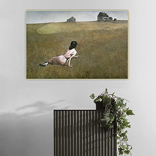 Leinwanddruck Andrew Wyeth《Christina's World,1948》Leinwand Ölgemälde Kunst Poster Druck Bild Wand Home Innendekoration 50x75cm Rahmenlos Leinwanddruck Andrew Wyeth《Christina's World,1948》Leinwand Ölgemälde Kunst Poster Druck Bild Wand Home Innendekoration 50x75cm Rahmenlos von Dittelle