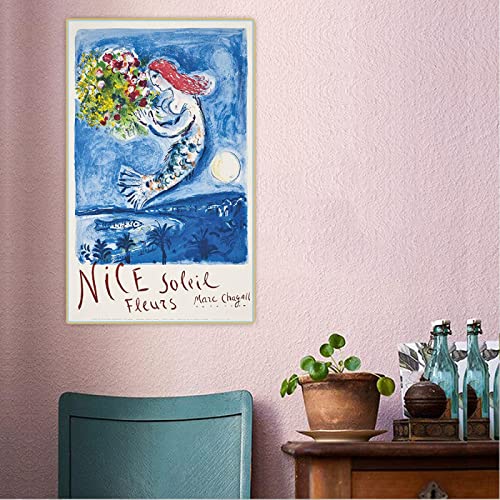 Marc Chagall《Nice Soleil Blumen》Leinwand Ölgemälde Kunstwerk Poster Dekor Bild Wand Dekoration Poster Druck 40x70cm Rahmenlos Marc Chagall《Nice Soleil Blumen》Leinwand Ölgemälde Kunstwerk Poster Dekor Bild Wand Dekoration Poster Druck 40x70cm Rahmenlos von Dittelle