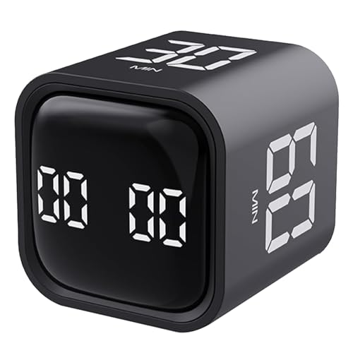 Dittybuy Pomodoro Timer, Schwerkraft-Sensor, Würfel-Timer, LED-Anzeige, digitaler Timer, drehbarer Küchentimer, Schreibtisch-Timer, Countdown-Timer für Arbeit, Studium, ADHS, Meeting, 5/10/30/60 min & Dittybuy Pomodoro Timer, Schwerkraft-Sensor, Würfel-Timer, LED-Anzeige, digitaler Timer, drehbarer Küchentimer, Schreibtisch-Timer, Countdown-Timer für Arbeit, Studium, ADHS, Meeting, 5/10/30/60 min & von Dittybuy