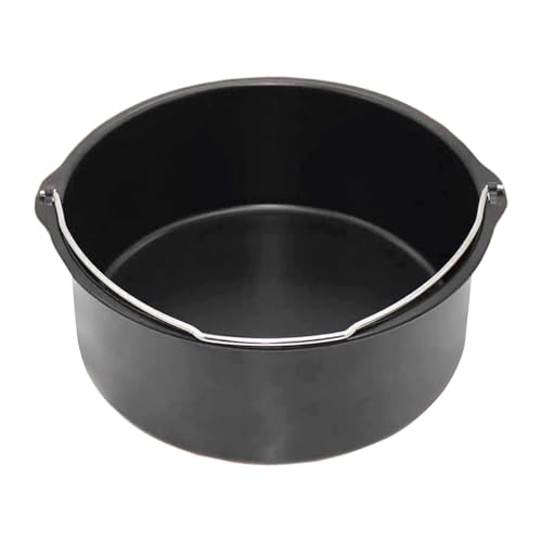 Air Fryer-Kuchenfass, Nicht-Stick-Beschichtung, 6 Zoll, Luftfritteuse-Backpfanne, Luftfryerschale, Geschirrspüler sicher, ideal zum Backen von Kuchen und Brot zu Hause oder Bäckereien von Diuyzoc