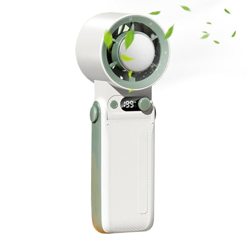 Diuyzoc Handfächer | 6000mAh Wiederaufladbarer Persönlicher Handventilator - Leichter Klappbarer Kühlender Ventilator Für Frauen Reisen Auto Außenbereich Schlafzimmer Camping Diuyzoc Handfächer | 6000mAh Wiederaufladbarer Persönlicher Handventilator - Leichter Klappbarer Kühlender Ventilator Für Frauen Reisen Auto Außenbereich Schlafzimmer Camping von Diuyzoc