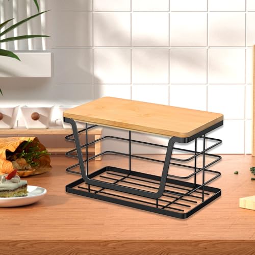 Diuyzoc Müllbeutelhalter | Wandorganizer Mit Holzplatte,Stapelbarer Mülltütenhalter Für Küche Bad Balkon Wohnbereich Unter Waschbecken Diuyzoc Müllbeutelhalter | Wandorganizer Mit Holzplatte,Stapelbarer Mülltütenhalter Für Küche Bad Balkon Wohnbereich Unter Waschbecken von Diuyzoc