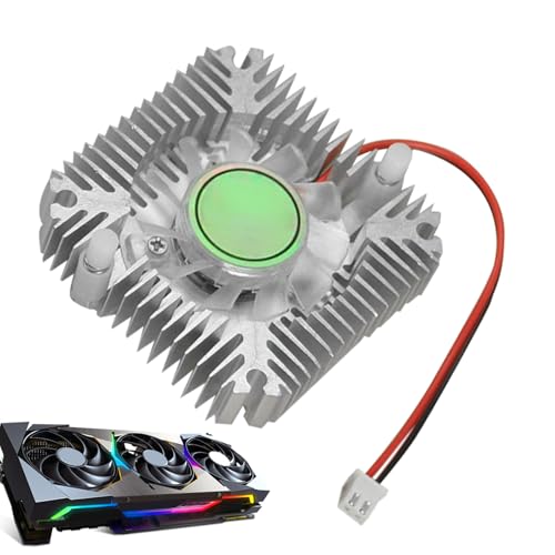 GPU Lüfter | Aluminium Grafikkarten VGA Kühler | 55mm Lochabstand Leiser Kühlkörper Für Spielcomputer Büro Computer Heimcomputer GPU Lüfter | Aluminium Grafikkarten VGA Kühler | 55mm Lochabstand Leiser Kühlkörper Für Spielcomputer Büro Computer Heimcomputer von Diuyzoc