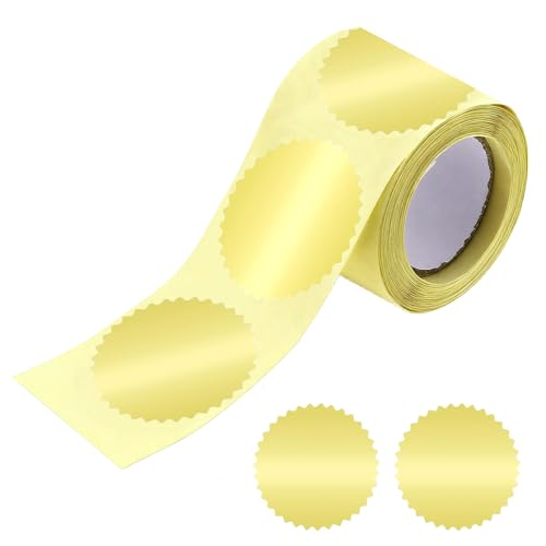 Geprägte Kuvertverschlüsse - Geprägte Etiketten mit gezacktem Rand,100 Stück Selbstklebende Notarzertifikat Etiketten Für Dokumentenarchivierung Auszeichnungen Rechtliche Partygeschenke Hochzeitskarte von Diuyzoc