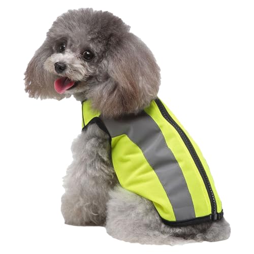 Hundesicherheitsweste | Reflektierende Sicherheitsweste Für Hunde Im Außenbereich,Fluoreszierende Sichtbare Jacke Atmungsaktive Tierbekleidung Für Welpen Spaziergang Jagd von Diuyzoc