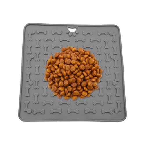Leckmatten Für Hunde - Futterspielzeug Silicone Leckmatte | 19cm Leicht Zu Reinigen Beschäftigungsmatte Zur Bereicherung FÜtterungstraining von Diuyzoc
