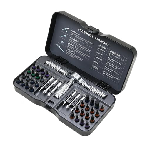 Ratschenschraubendreher Set Haushalt Driver Bit Kit Präzision 40 in 1 Magnetische Ratsche Schraubendreher Set für Elektronik, Sanitär, Bau, Industrie, Möbel, Automobil, Holzbearbeitung Ratschenschraubendreher Set Haushalt Driver Bit Kit Präzision 40 in 1 Magnetische Ratsche Schraubendreher Set für Elektronik, Sanitär, Bau, Industrie, Möbel, Automobil, Holzbearbeitung von Diuyzoc