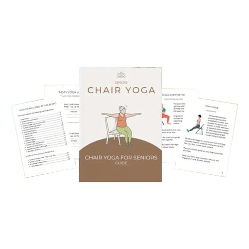 Senior Stuhl Yoga,Personal Trainer Chair Yoga Guide - Übungen Für Gesundheit Beweglichkeit Kraftaufbau Gewichtsverlust - Mobilität Für Anfänger Ältere Menschen von Diuyzoc