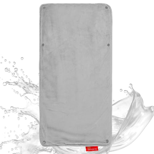 Tragbare Heizdecke | Wasserdichtes Beheiztes Katzenbett | Aufladbare Wasserdichte 58x28 cm Matte | Für Haustiere Welpen Kleine Hunde Wohnungskatzen Kätzchen Für Reise Kaltes Wetter Winter Zuhause von Diuyzoc