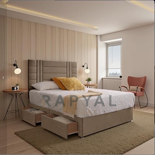 Divan Bed Superstore Comfisleep Diwan-Bett-Set + 25,4 cm Memory-Federkernmatratze + 61 cm Kopfteil (Beige, 70 cm, ohne Schubladen) von Divan Bed Superstore